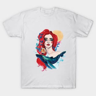 Whale Girl T-Shirt